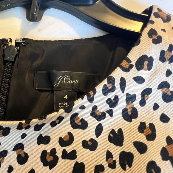 J Crew Leopard Sheath Dress size 4 - Picture 14 of 14